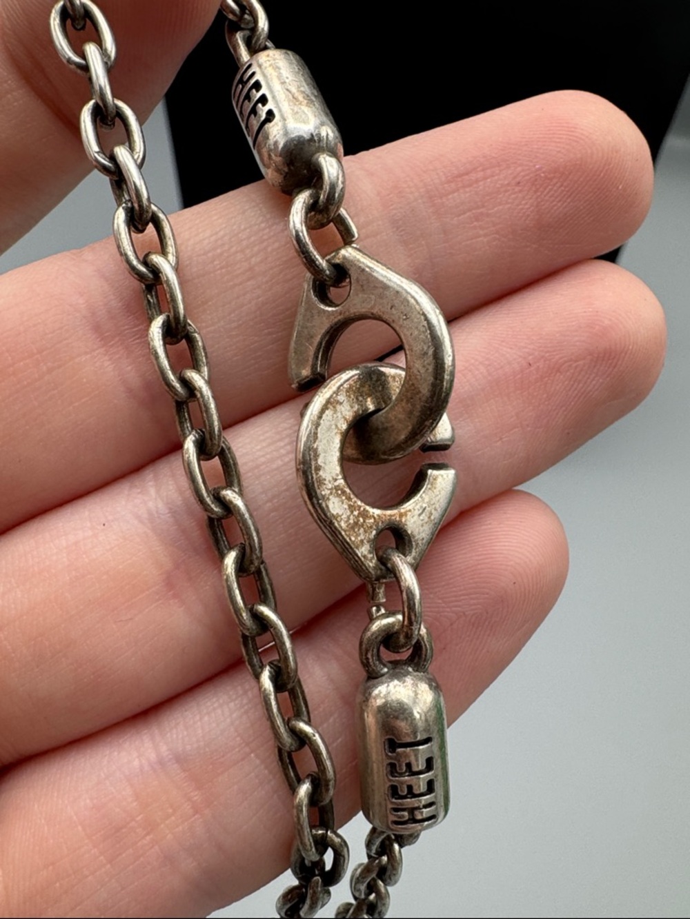 Heet Heet Silver-Tone Pendant Necklace with Clear Crystal Accent - Picture 7 of 8